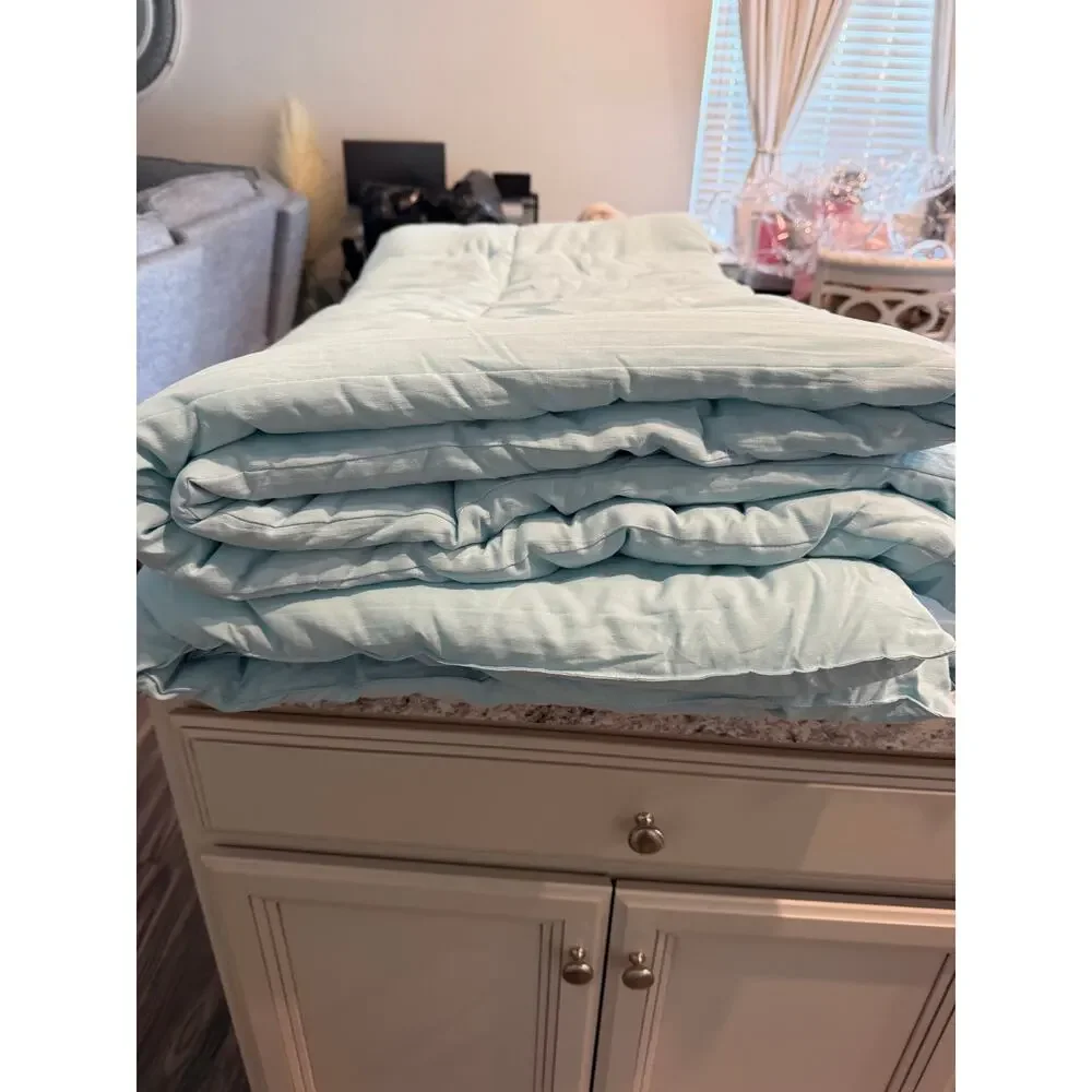 Ugg - Devon Comforter Set with 2 Shams - Full/Queen - Spa Blue
